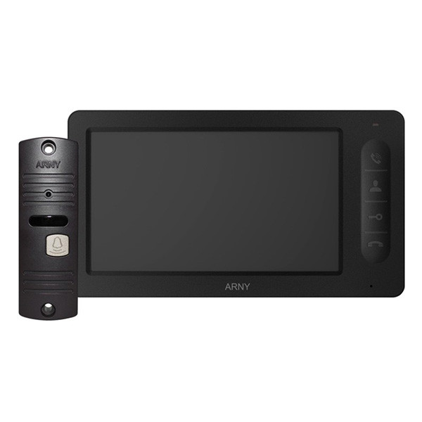 Комплект відеодомофона Arny AVD-7005 black + brown