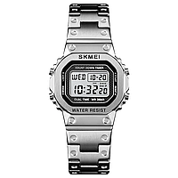 Жіночий спортивний годинник Skmei 1433 Singapore Сріблястий