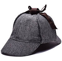 Кепка Шапельє шапка Шерлока Холмса RESTEQ, шляпа охотника за оленями на размер головы 55см