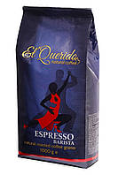 Кофе в зернах El Querido Espresso Barista 1000 г. Кофе арабика, робуста. Смесь из высококачественных сортов