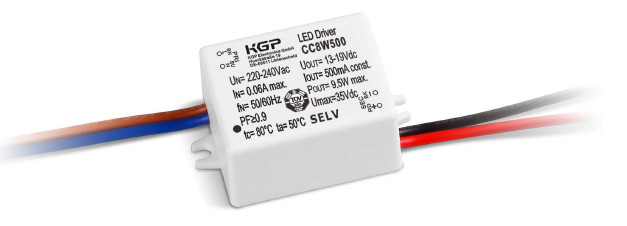Драйвер лед  світильника 8 Вт 350 мА 13-21 вольт CC8W350 KGP 17859