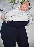 Бенгалінові штани для вагітних Pregnant Style Davi 42 сині, фото 2