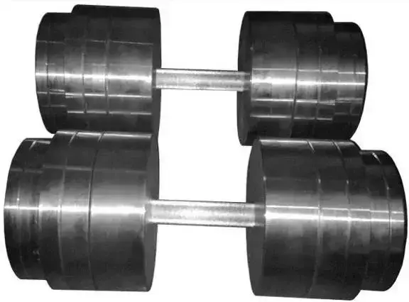 Купить Гантели металлические 2 по 100 кг разборные без покрытия Набор ...