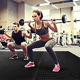 Мат-пазл спортивний WCG EVA 60х60х1.2 см підлоговий килимок для спортзалу Комплект 4 шт W_2031, фото 9