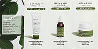 Набор миниатюр для лица Mary & May Houttuynia + Tea Tree Line 3Step Sachet (Cleansing Foam 1.5g + Serum 1.5g+