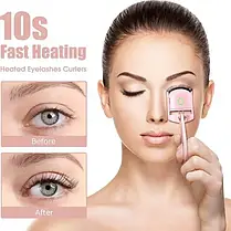 Акумуляторні щипці для завивання вій з USB Eye lashes machine, фото 3