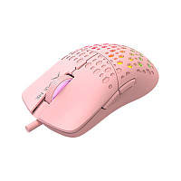 Мышь игровая проводная XTRIKE ME GM-209P gaming mouse |1200-8000 6 Step DPI| pink