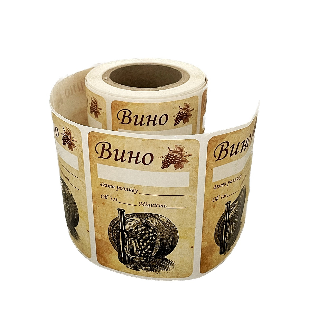 Наклейка, этикетка на бутылку для Вина 9х6 см. РУЛОН (250 шт) (ID ...