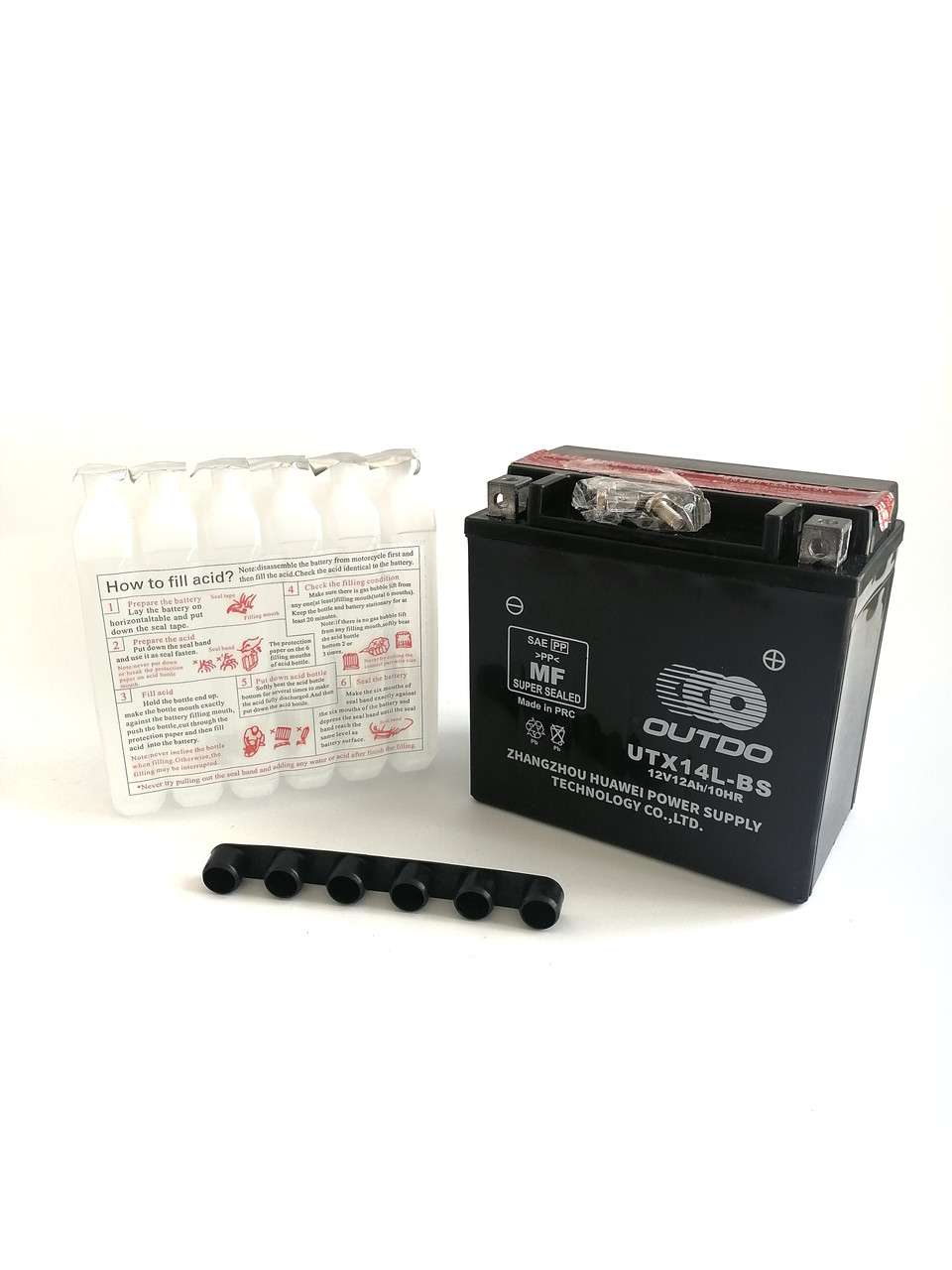 Купить Аккумулятор для мотоцикла 14а\ч 12V "OUTDO" UTX14L-BS (2023г.в ...
