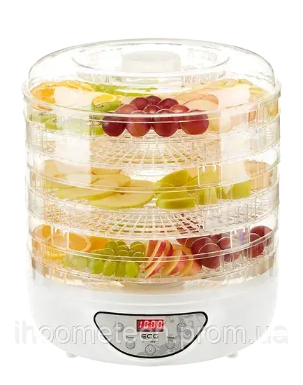 Сушарка для овочів і фруктів ECG SO 570 Електрична сушарка для фруктів 240 Вт (Дегідратори сушарки)