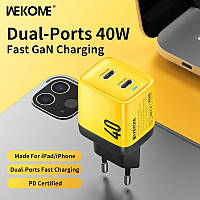 WEKOME USB Type C Charger 40W GaN Portable 20W USB C Charger Support Type C PD Fast Charging Suitable For IPho