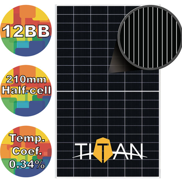 Батарея Risen RSM110-8-540M моно Солнечная батарея 12BB 210mm Titan 540Вт - фото 1 - id-p1927989274