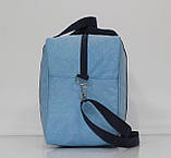 Сумка(ручна поклажа) Польща блакитна 40х30х20см/24л/0.5кг/Fly 0234, фото 5