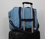 Сумка(ручна поклажа) Польща блакитна 40х30х20см/24л/0.5кг/Fly 0234, фото 6
