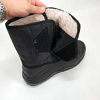 Сапоги мужские дутики утепленные. Размер 43, специальная зимняя обувь мужская. HJ-300 Цвет: черный (WS)