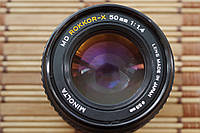Об'єктив Minolta MD Rokkor -X 50 mm 1.4 з кришками