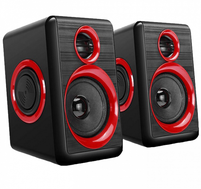 Колонка для комп'ютера XPRO HT-165 5Вт AUX чорна (AM-2433), фото 1