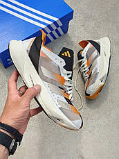 Чоловічі кросівки Adidas Adizero Adios Pro 3 Beige White Orange ALL12732, фото 3