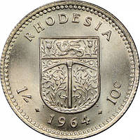 Родезія - Родезия 1 шиллинг, 1964 №832