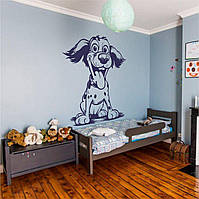 Трафарет для покраски Веселая собачка, одноразовый из самоклеящейся пленки 120 х 95 см
