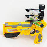 Дитячий іграшковий пістолет з літачками Air Battle катапульта з літаючими літаками (AB-1). AB-458 Колір: жовтий, фото 7