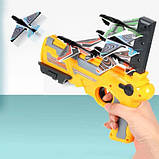 Дитячий іграшковий пістолет з літачками Air Battle катапульта з літаючими літаками (AB-1). AB-458 Колір: жовтий, фото 6
