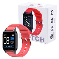 Смарт годинник Smart Watch T96 стильний із захистом від вологи та пилу з вимірюванням температура тіла. OS-777 Колір: червоний