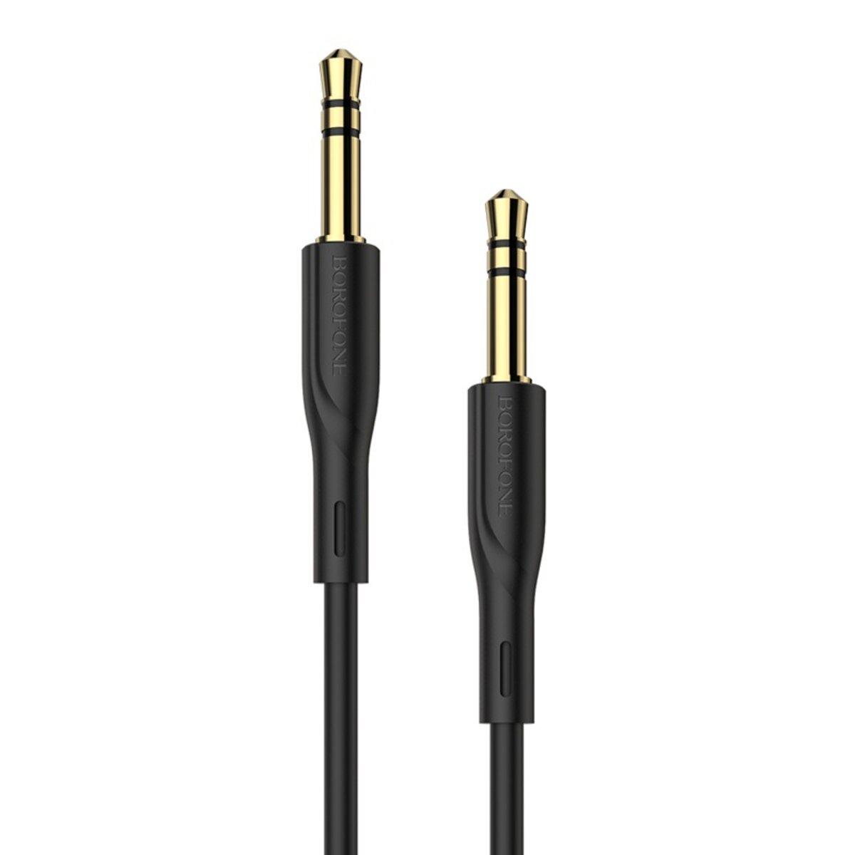 Кабель BOROFONE BL1 Audiolink audio AUX cable 1m Black