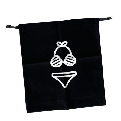 Мішечок бавовняний ORGANIZE для речей 30*35 см Beach (чорний)