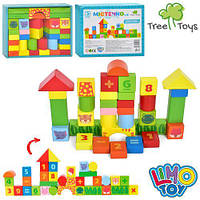 Деревянная игрушка Городок TREE TOYS MD 1941 цифры, фигуры, животные