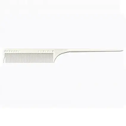 Гребінець JRL із дрібними зубчиками для ідеально рівного волосся білий 21.5 см (JRL-101)