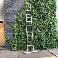 Драбина алюмінієва на 2 секції по 11 сходинок (універсальна)