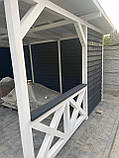Дерев'яна альтанка 5 на 3,5 м, розбірна (на 16-20 осіб) "Орлеано", фото 2