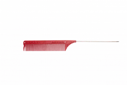Гребінець JRL з металевим хвостиком червоний 22.5 cм (JRL-102RED)