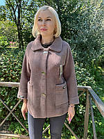 Елегантне пальто з вовни альпака розмір 50-54
