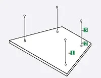 Подвесной остров AMF TOPIQ Sonic Element (трапеция)