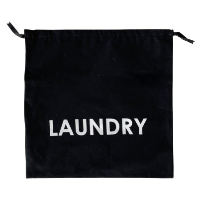 Мешок хлопковый для грязного белья 38*38 см Laundry (черный) - фото 1 - id-p1430961741