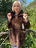 Елегантне пальто з вовни альпака розмір  56-60, фото 4