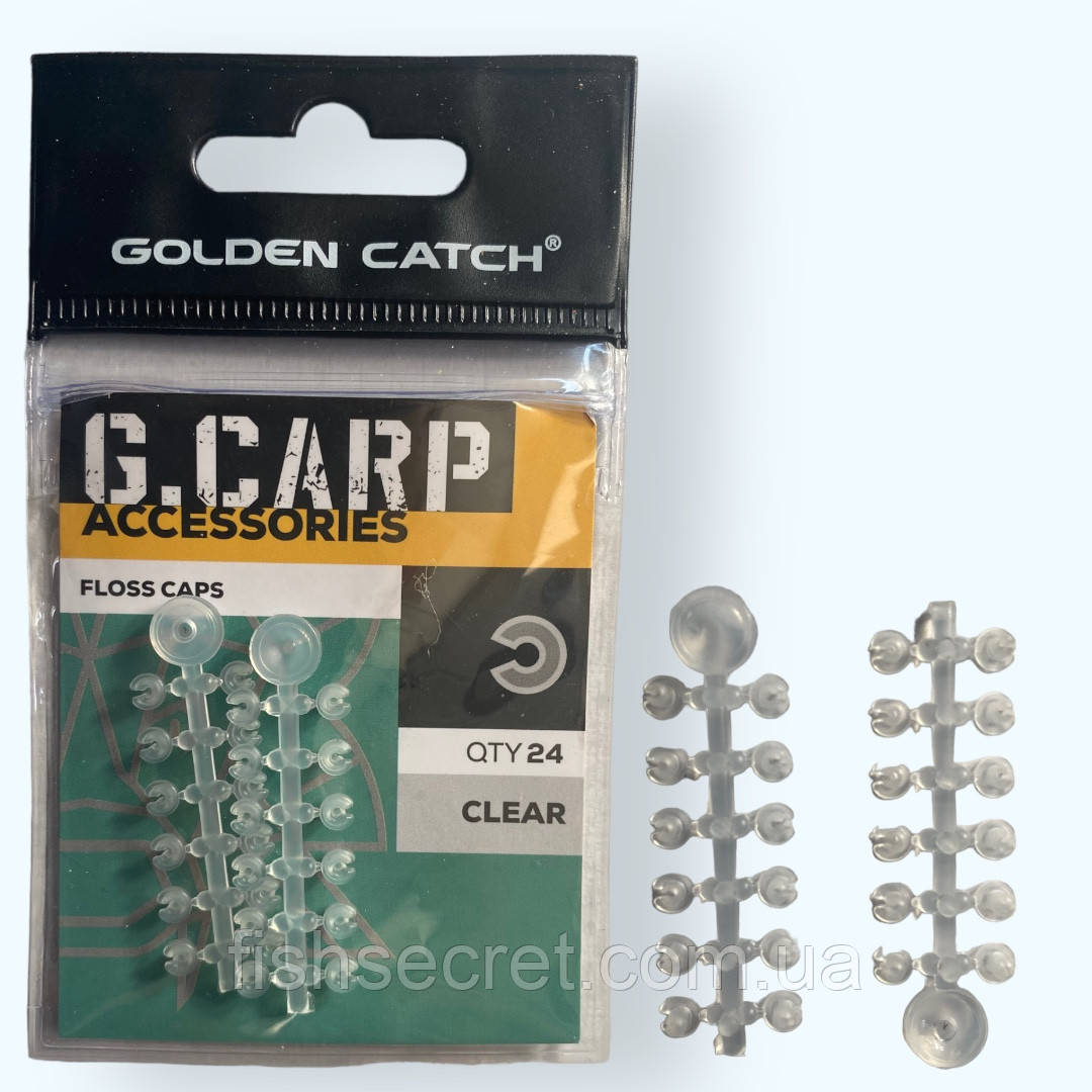 Стопор для нитки GC G.Carp Floss Caps ( 24 шт. ) Clear