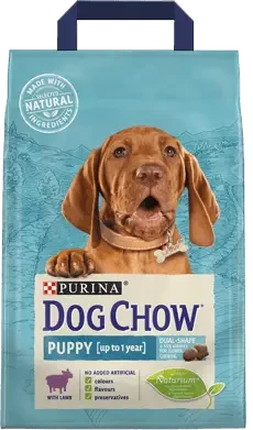 Сухий корм для цуценят всіх порід Dog Chow (Дог Чау) Puppy Lamb з ягням 2.5 кг