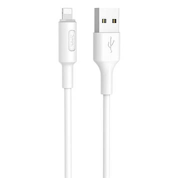 Кабель HOCO X25 USB to Lightning 1m PVC TPE connectors White