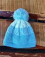 Дитяча тепла шапка на флісі на 6-12 місяців. Nutmeg