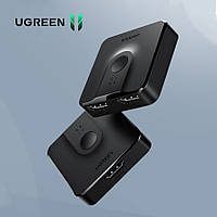 Сплиттер переключатель HDMI двунаправленный UGREEN 2*1 HDMI Switcher 4K60Hz (черный)