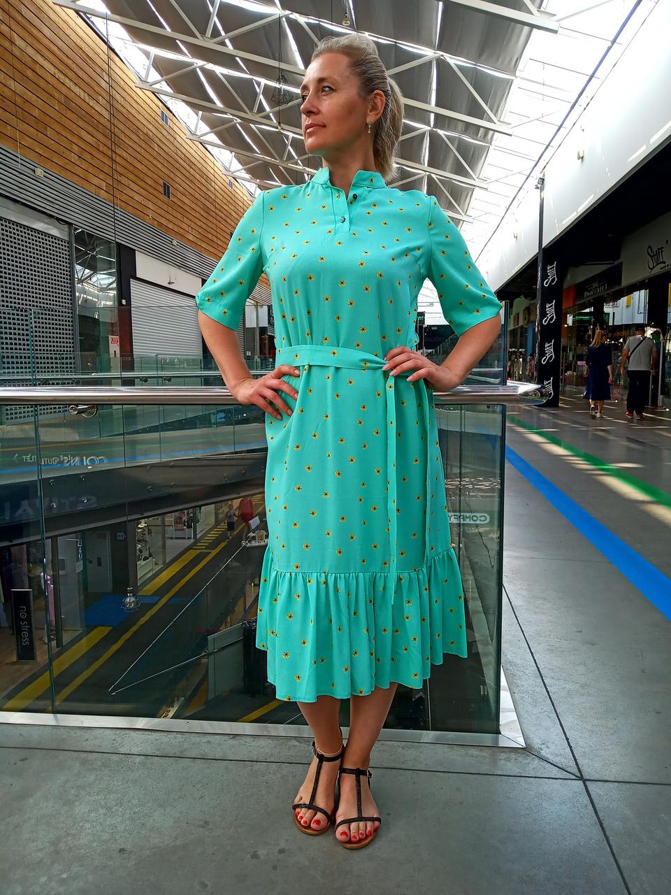 Плаття-міді з рюшами