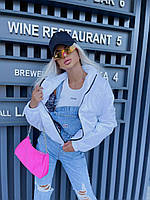 Демісезонна стильна жіноча курточка з капюшоном (Розміри S (42-44), M (46), L (48)), Біла