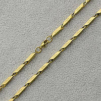 Мужская цепочка змея нержавеющая медицинская сталь Stainless Steel длина 60 см ширина 3 мм цвет золото