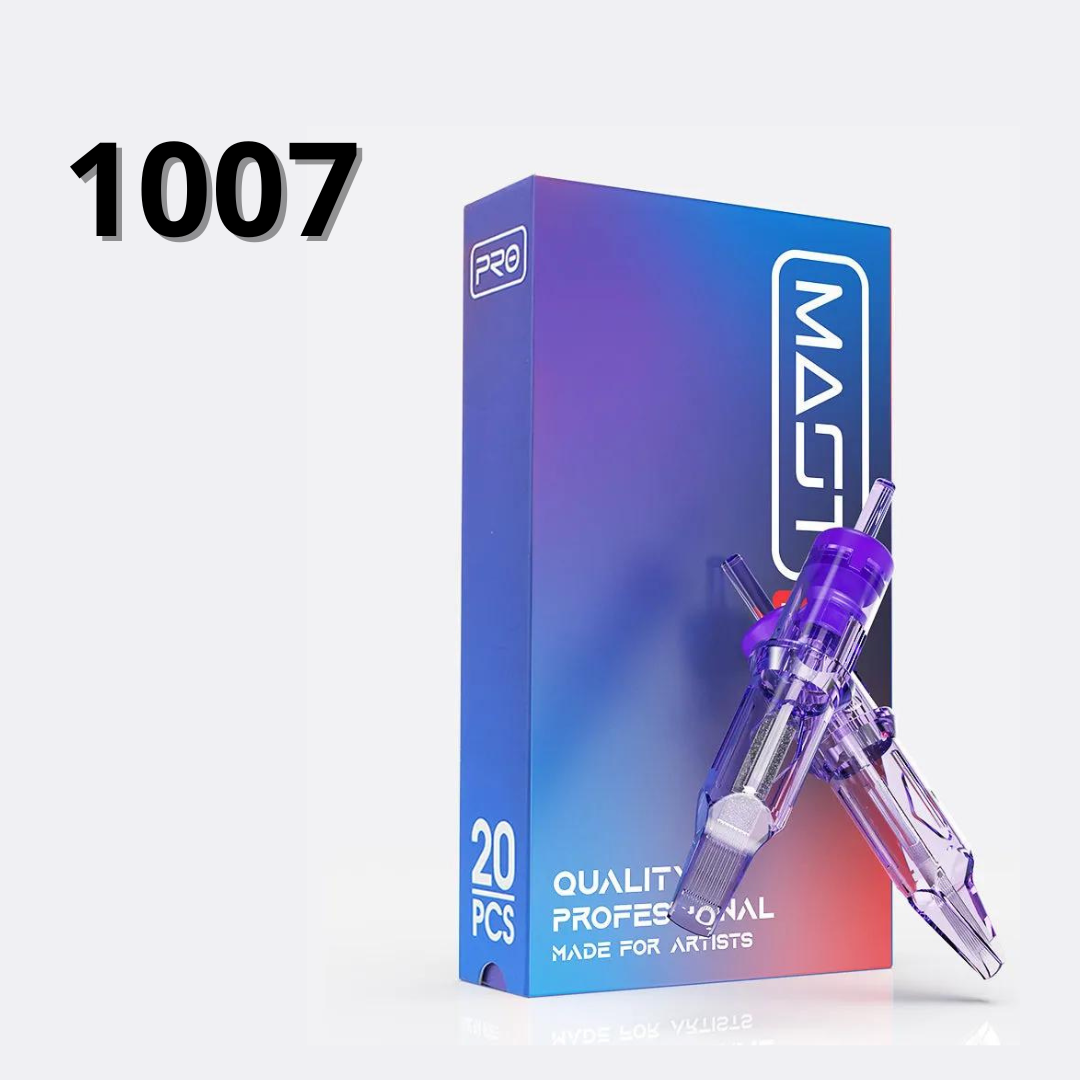 1007RM-2 (0,30 мм) Картриджі тату Mast PRO 1 шт (Для тіней та зафарбування) картриджі, фото 1