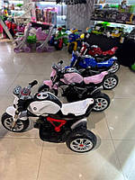 Детские электромотоциклы на аккумуляторе c музыкальными и световыми эффектами, трехколесный, электромотоцикл
