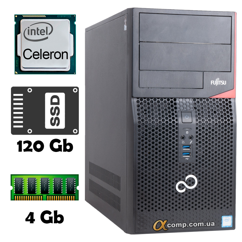 Fujitsu ESPRIMO P556 (Celeron G3900 • 4Gb • ssd 120Gb) БВ