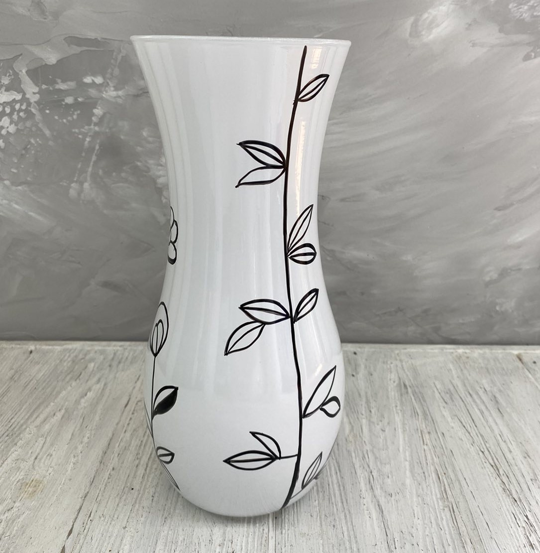 Ваза біла "Жасмін" Н=25, фото 1